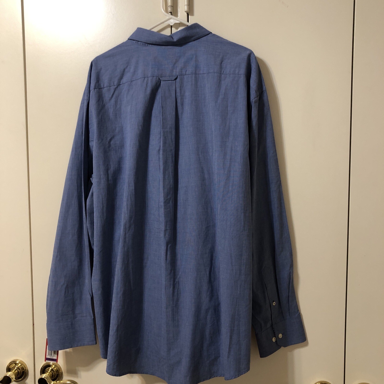 Men's Izod Blue Long Sleeve Button Down Dress Shirt Size XXL NEW eBay