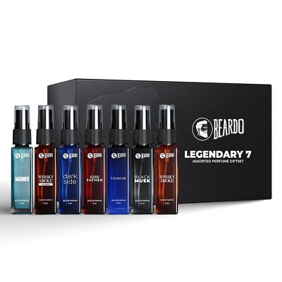 Beardo Legendary Assorted Perfume Gift Set for Men 7X8ml Long
