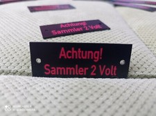 Exact Métal Réplica Plaque pour Allemand WWII Radios Batterie Boîtes