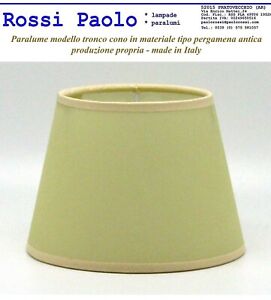 Dettagli su Paralume modello tronco cono finta pergamena produzione propria made in Italy Dettagli su Paralume modello tronco cono finta pergamena produzione propria made in Italy