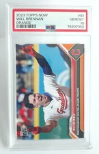 Will Brennan - 2023 MLB TOPPS NOW Card 81 - RC(No Logo )ORANGE  2 / 5 🟧 PSA 10 