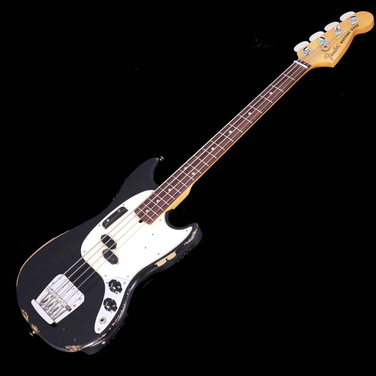 New Fender JMJ Road Worn Mustang Bass Black Electric Bass Guitar From Japan