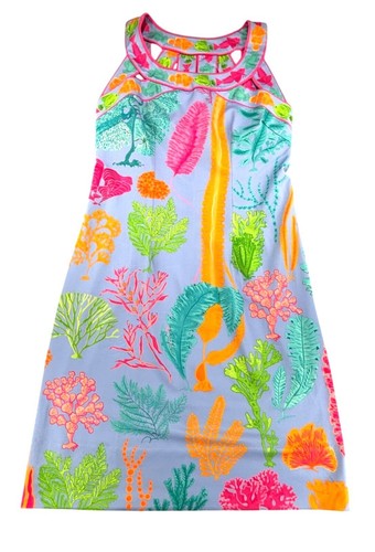 Gretchen Scott Isosceles Sea Sway Jersey Dress Size XXSmall Under the Sea