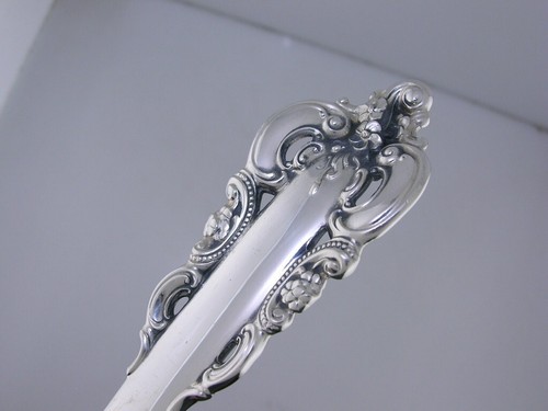 Rare Sterling Silver WALLACE Pea Serving Spoon GRANDE BAROQUE - Picture 4 of 5