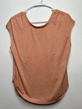 Patagonia Women Size S Orange Short Sleeve Glorya Twist Top Shirt 52870