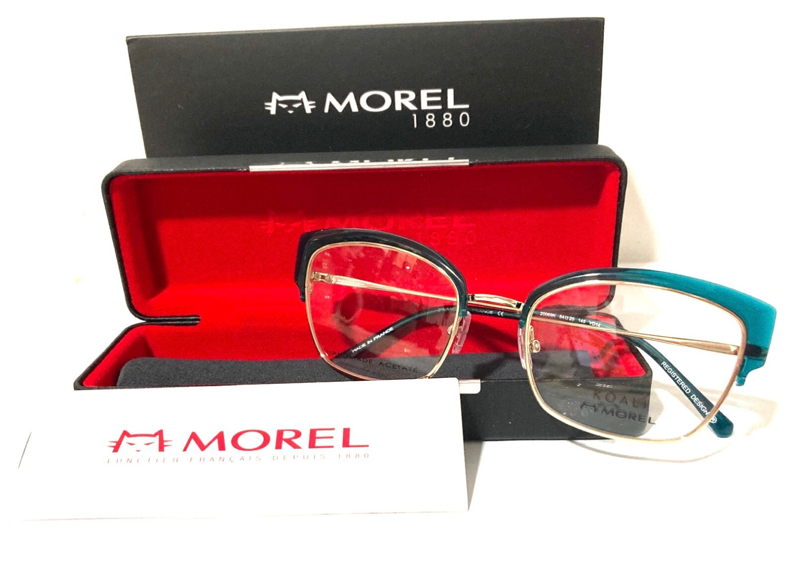 NEW KOALI MOREL 20069K VD14 GREEN AUTHENTIC EYEGLASSES 5420145 W