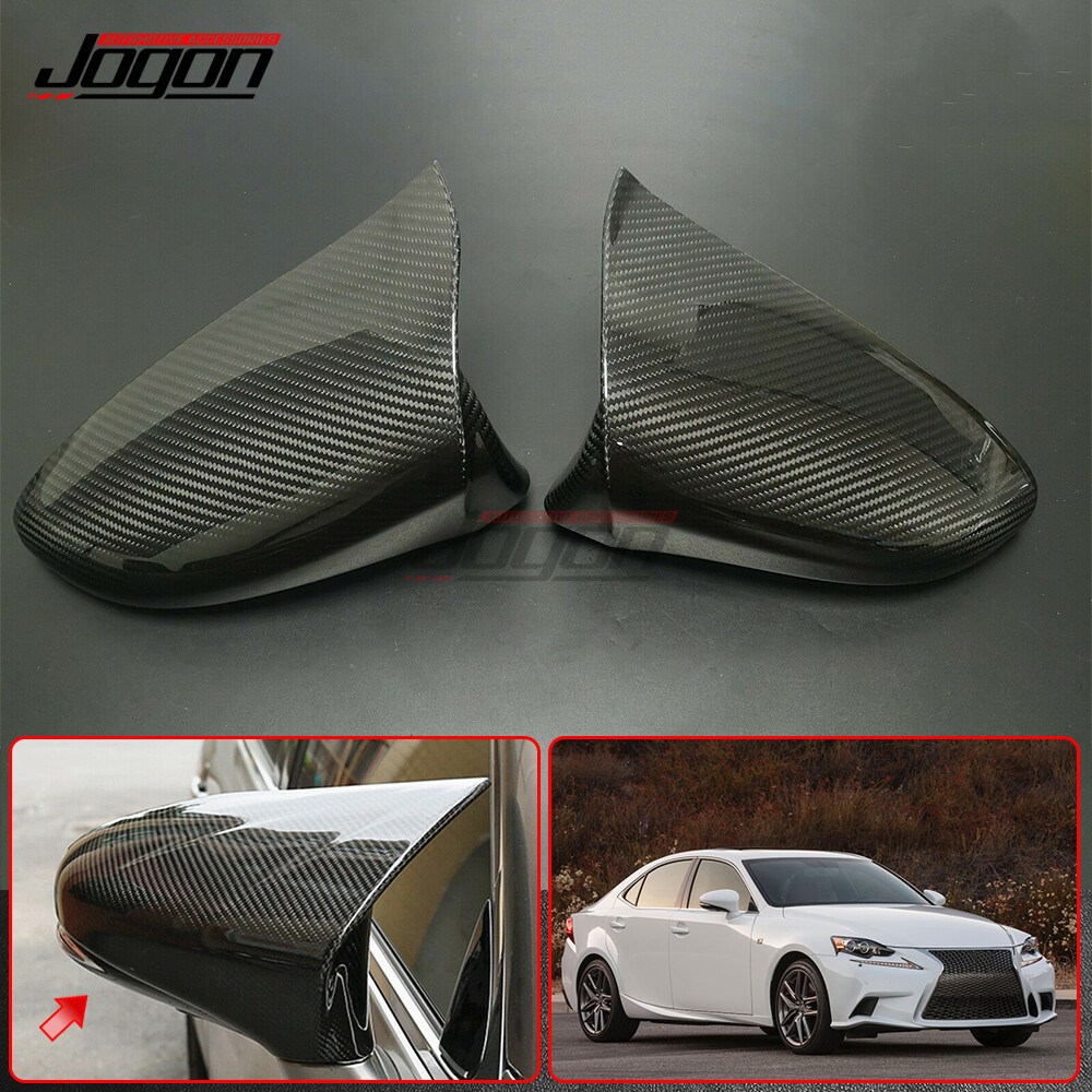 Real Carbon Side Rearview Mirror Cap Cover For Lexus IS IS250