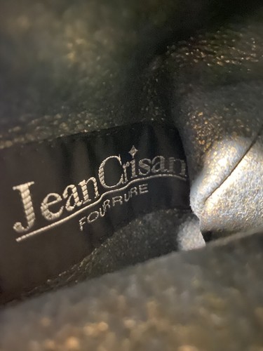 Jean Crisan Leather Jacket Fur Trim Size M Women's - Picture 10 of 12