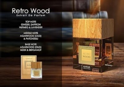 Anfar Retro Wood for Unisex - 3.4 oz Extrait De Parfum Spray