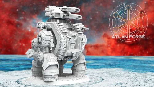 Minoan Taurus Dreadnought/TTRPG/Wargaming/Grimdark Priest/3DPrinted/Atlan Forge - Foto 4 di 5