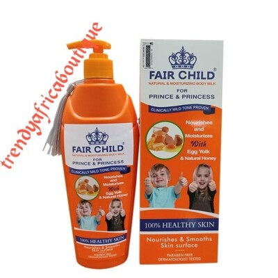 Fair child natural skin tone with egg yolk+ honey body lotion x1 nourishes skin