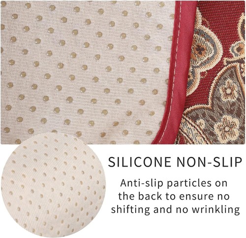 Red Jacquard Recliner Cover – 100% Waterproof & Slip-Resistant for Living Rooms - Picture 5 of 10