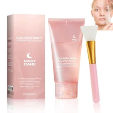New Medicubi Collagen Night Wrapping Mask Overnight Peel Off Facial Firming Mask