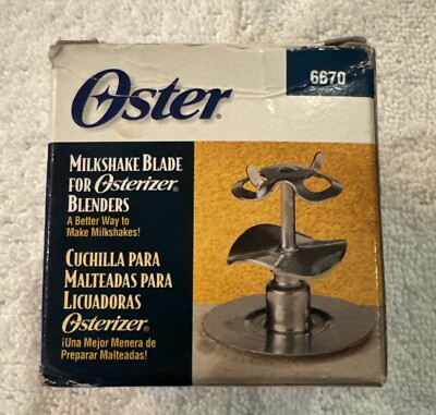 NOS Oster Blender Milkshake Blade 6670 Original All Metal Drive Stainless Steel