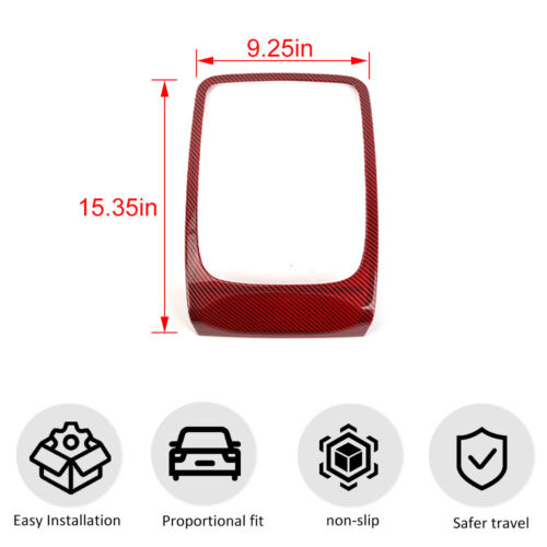 Kit de molduras de decoración interior de carbono rojo para Dodge Durango 14-20 accesorios 23x - Imagen 12 de 13