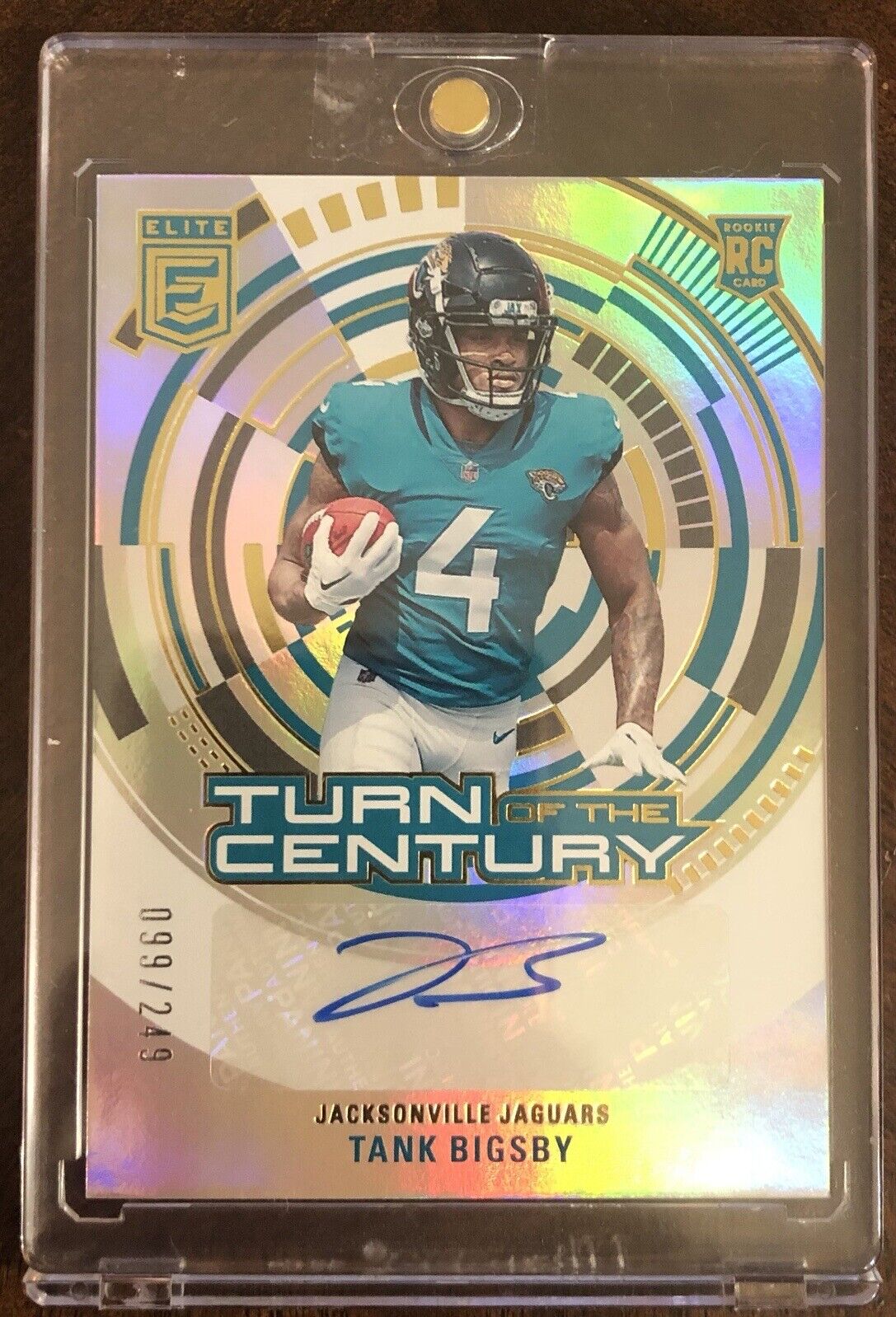 2023 DONRUSS ELITE TURN OF CENTURY TANK BIGSBY AUTO RC #TC-TBI 099/249 JAGUARS