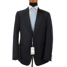 Armani Collezioni NWT Wool G Line Dinner Jacket Size 52 42 US In Tonal Blue