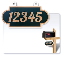 Double Sided Super Reflective Customized Fancy Shaped Hanging Mailbox Address
