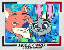 NICK WILDE JUDY HOPPS 2024 Disney Handdrawn Studio Original Art Sketch 1/1 CiCi