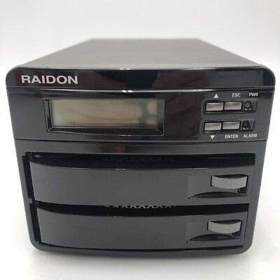 USED RAIDON, HDD STORAGE 2-Bay POWER TESTED READ