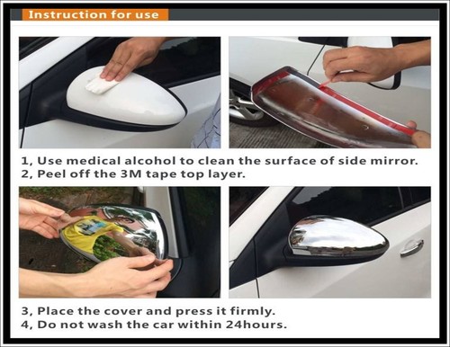Couverture de Miroir Chromé 2 pcs INOXY pour ALFA ROMEO STELVIO 2016 ET PLUS - Imagen 6 de 6