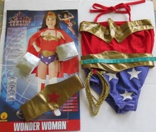 Wonder Woman Child costume Med 5-7 years Halloween DC comics preowned