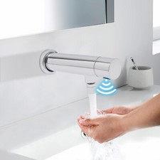 Modern Bathroom Faucet Automatic Sensor Touchless Wall Mounted Taps