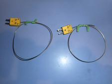 Omega Type K  .040" Dia x 12" Lg Stainless Sheath Thermocouple Probe Grounded