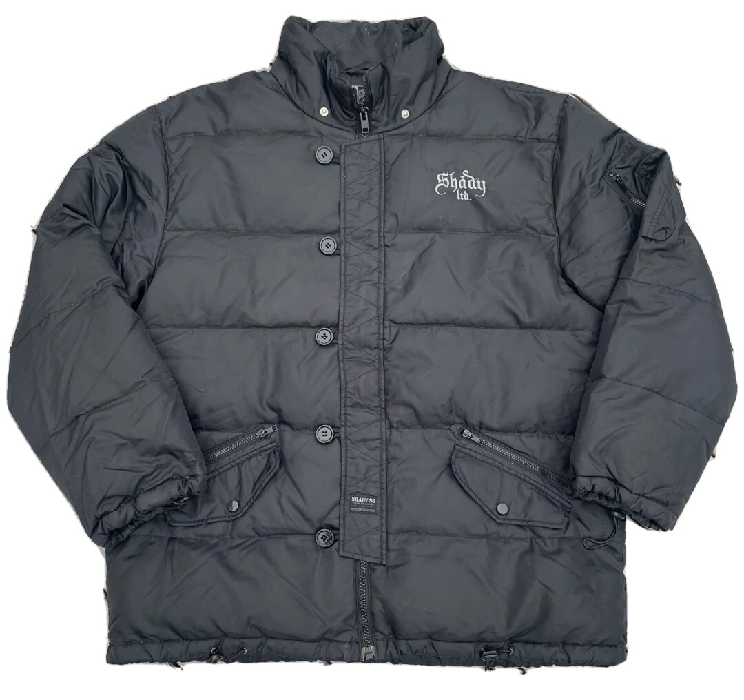 Shady Ltd Black Heavy Down Puff Jacket Coat sz 2XL Eminem Shady Ltd Black Heavy Down Puff Jacket Coat sz 2XL Eminem