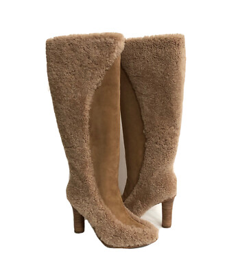 UGG X TSCHABALALA SELF COZY HEEL CHESTNUT HEELS