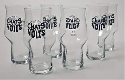 Brasserie Des Chats Noir Craft Master One Becher Glas 0,25l Gläser 6er Set (821)