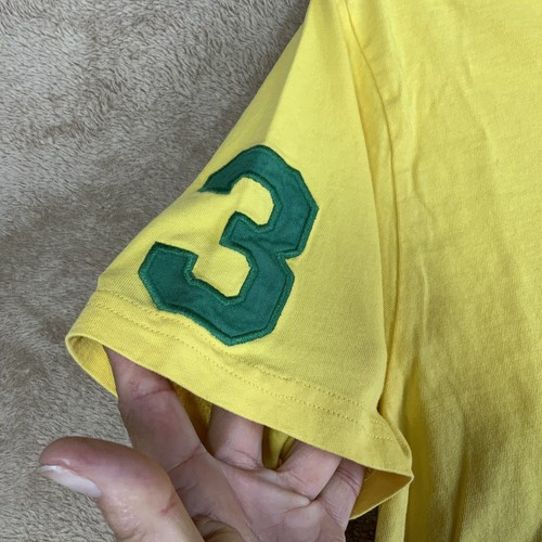 Polo Ralph Lauren Yellow Big Logo #3 T-shirt Youth M 10-12 Classic Preppy EUC - Picture 3 of 7