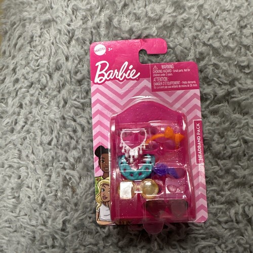 Mattel BARBIE 2 Fashion Accessories and 2 Pets Handbag, Headband, Bunny, Kitten - Picture 3 of 5