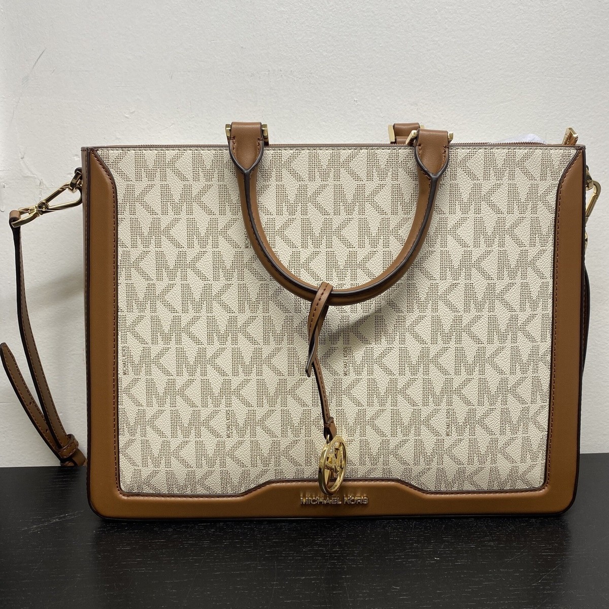 Michael Kors 38S1CI6T3B Jessie MK Signature LG TZ Tote Bag Shopper