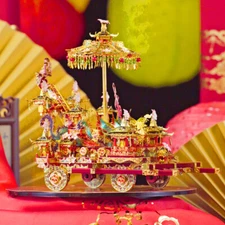 Piececool Model Kits Phoenix Festooned Vehicle Metal Model Puzzles Halloween Toy