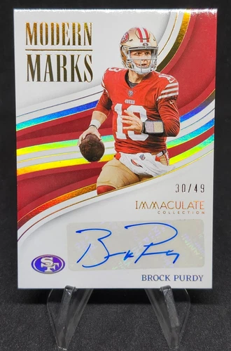 2023 Immaculate - Brock Purdy - "Modern Marks" Gold Auto SSP#30/49! SF 49ers!