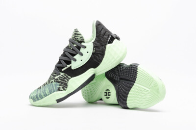 Adidas James Harden “Glow Green” Vol. 4 Black Basketball Shoes