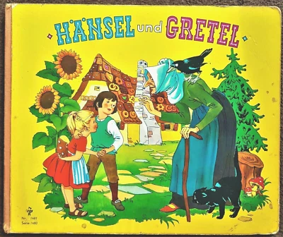 1969 Kartonbilderbuch Hänsel und Gretel Pestalozzi 1480/81 Vintage Book Fürth - Bild 1 von 4