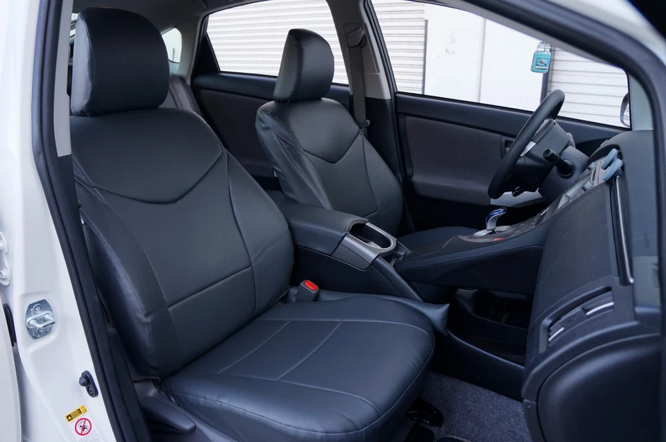 для TOYOTA PRIUS V IGGEE S.LEATHER СДЕЛАННЫЙ НА ЗАКАЗ 2 ПЕРЕДНИХ СИДЕНЬЯ ЧЕХЛЫ 13 ЦВЕТОВ - Изображение 3 из 4