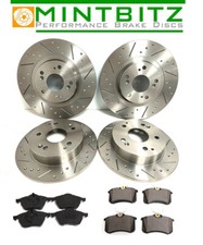 ASTRA GSi mk3 Performance BRAKE DISCS Front Rear & Pads Dimpled Grooved