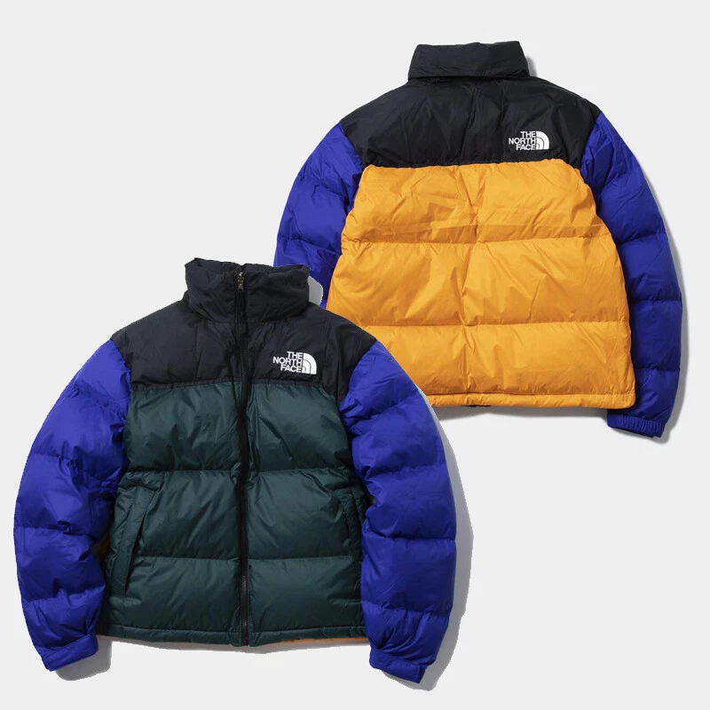 The North Face 1996 Retro Nuptse 700 Jacket Orange Blue Green | Men's Size 2XL