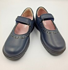 Girls START RITE Shoes Leather Navy Mary Jane Pre School First Shoes Infant 6D