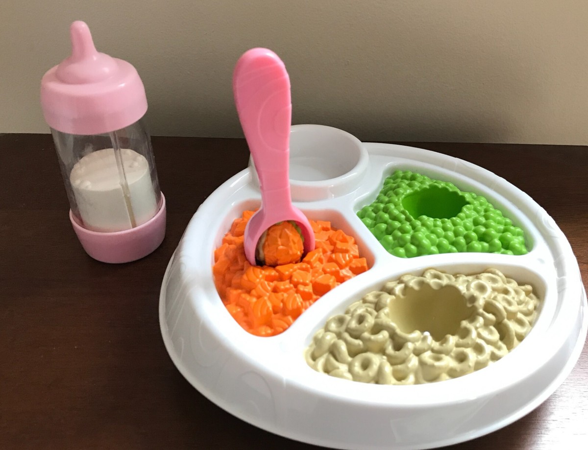 FISHER PRICE FUN FOOD ○ SERVIN SURPRISES BABY FOOD DISH SPOON