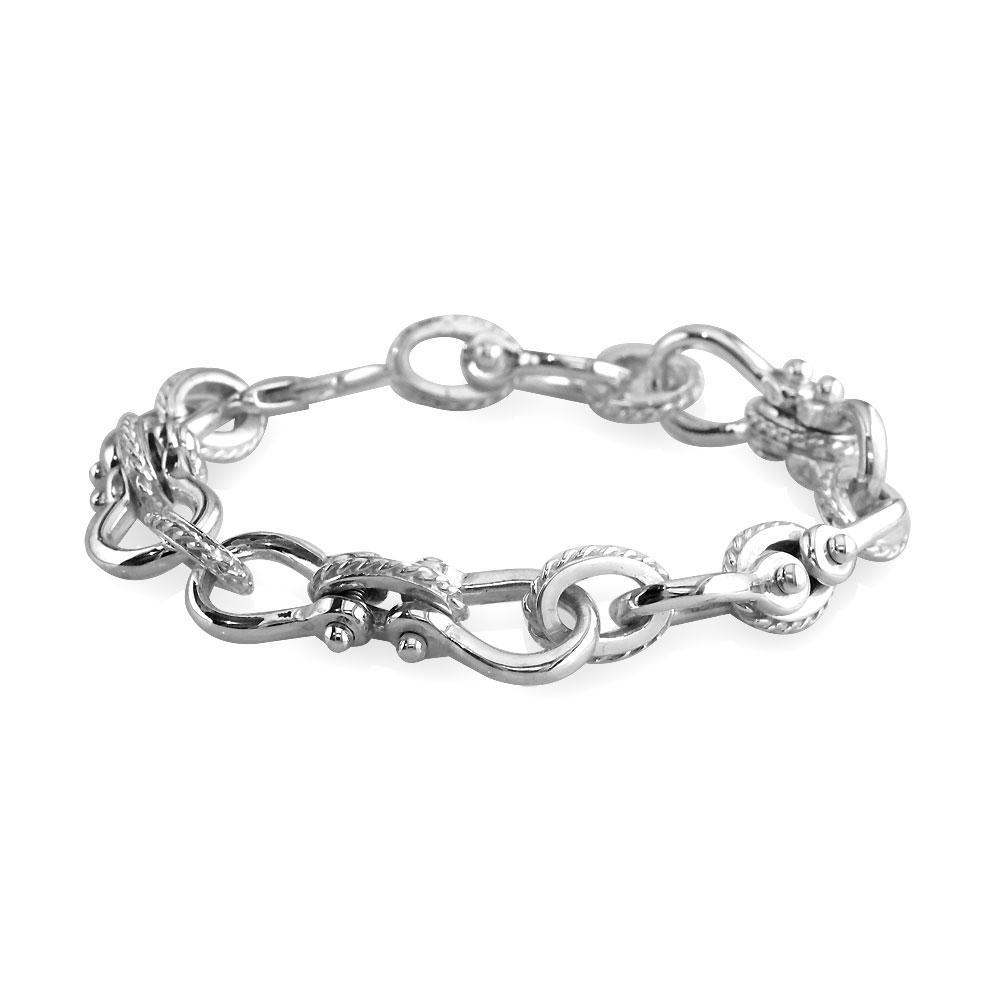 【HYERES LOR】H Edition Silver shackle string bracelet HYERES LOR】H Edition Silver shackle string bracelet