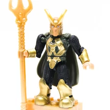 2011 Mega Bloks Marvel Series 2 LOKI 2" Micro Mini Action Figure | Complete  bbb