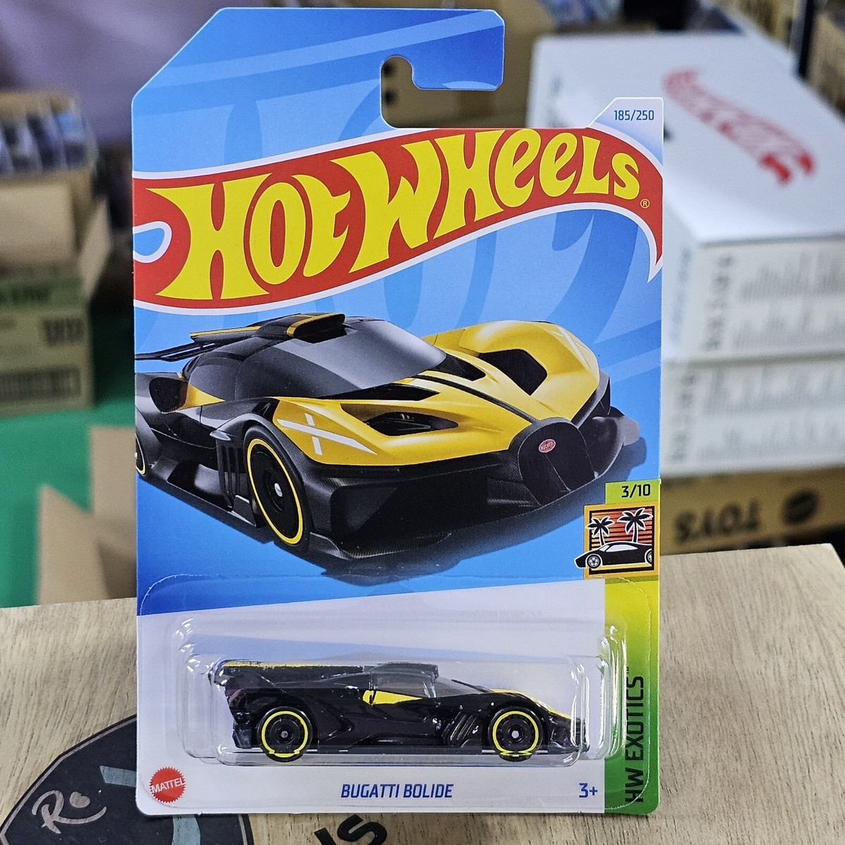 HOT WHEELS BUGATTI BOLIDE BLACK YELLOW 2024 Series HW