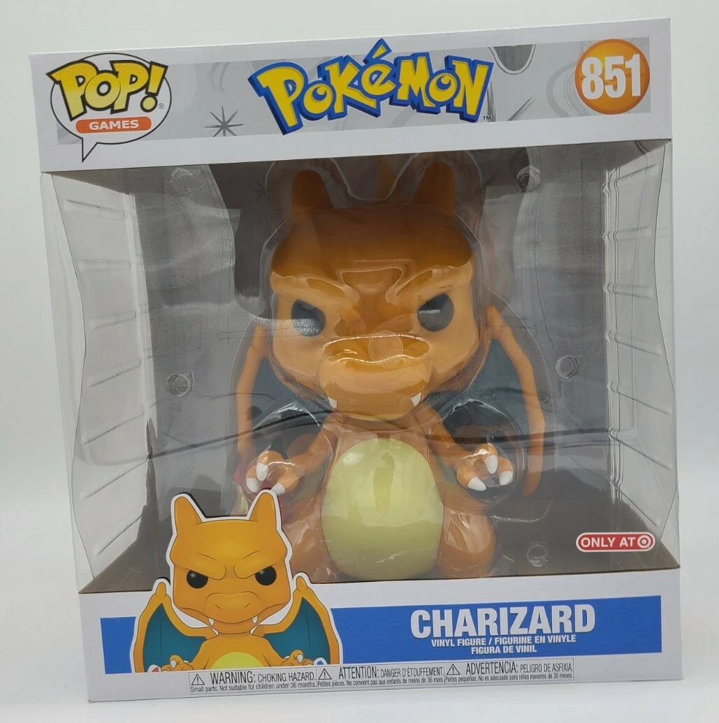 JUMBO #851 Funko Pop! Games: Pokemon -10 Charizard [Target Exclusive] LARGE