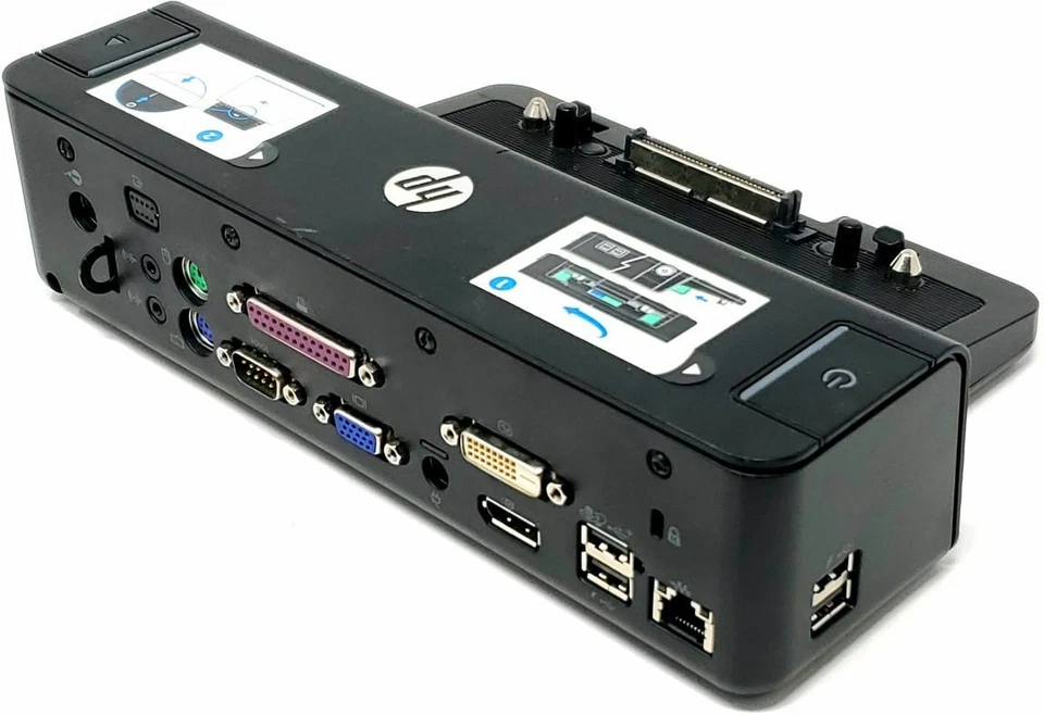 HP HSTNN-I11X Docking Station Port Replicator Laptop Dock VB044AV VGA DVI DP - Image 2 of 3