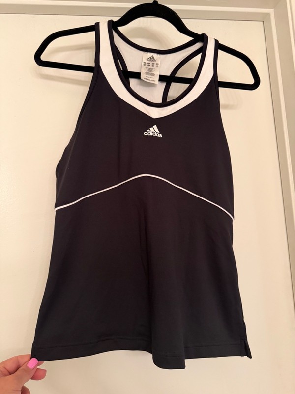 Adidas Women’s Black Built In Shelf Bra Yoga Gym Tank Top XL
