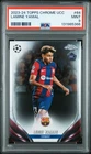 2023-24 TOPPS CHROME UEFA CLUB COMPETITIONS #64 LAMINE YAMAL PSA 9